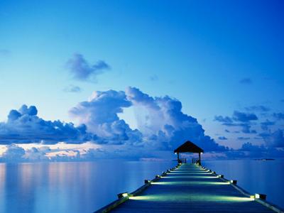 Dock with Blue Sky